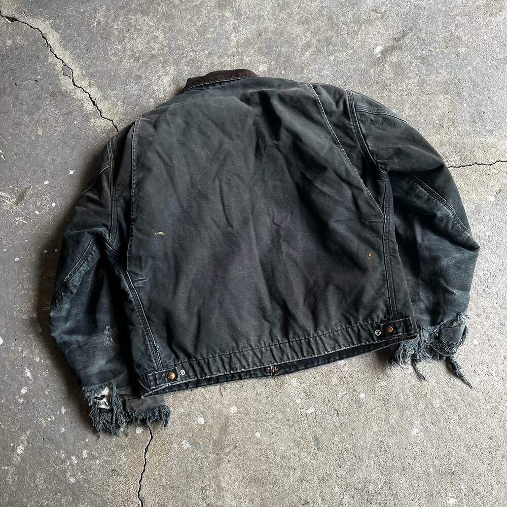 Carhartt faded black detroit work wear jacket - Picture 5 of 16